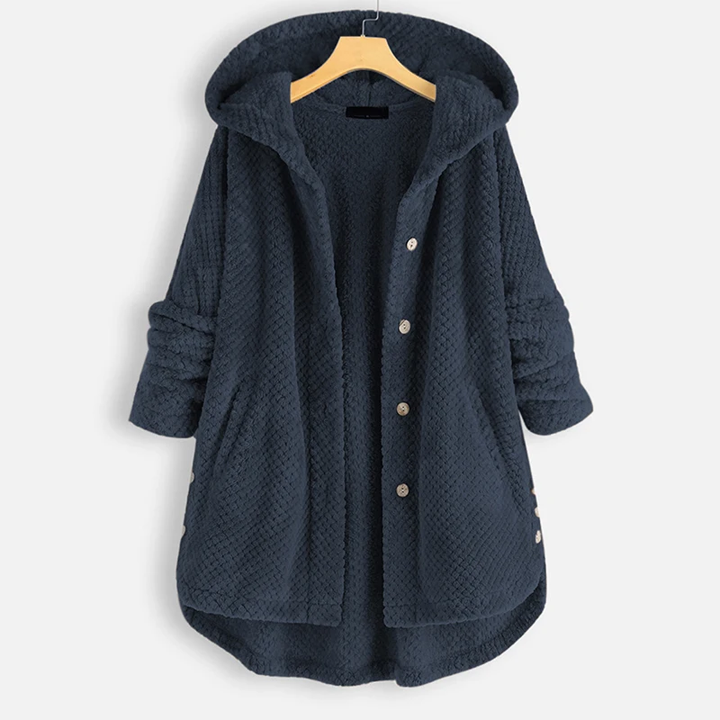 Womens Solid Coat Winter Warm Vintage Pockets Oversize Hooded Coats Female Casual Outwear Jacket Plus Size
Womens Solid Coat Winter Warm Vintage Pockets Oversize Hooded Coats Female Casual Outwear Jacket Plus Size