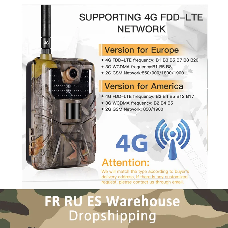 HC-900LTE 4G Hunting Camera 16MP Trail Camera 940nm Photo Traps 0.3s MMS/SMS/SMTP/FTP Wild Camera 44LED Hunter Camera IP65
HC-900LTE 4G Hunting Camera 16MP Trail Camera 940nm Photo Traps 0.3s MMS/SMS/SMTP/FTP Wild Camera 44LED Hunter Camera IP65