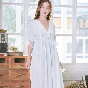 Sexy Long Nightdress Female Sleepwear Home Dressing Gown Intimate Lingerie Summer New Nightwear Cotton Nightgown Homewear
Sexy Long Nightdress Female Sleepwear Home Dressing Gown Intimate Lingerie Summer New Nightwear Cotton Nightgown Homewear