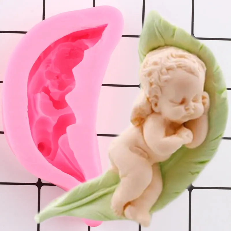 Sleeping Baby Silicone Mold Fondant Cake Decorating Tools 3D Craft Candle Soap Resin Clay Mould Candy Chocolate Gumpaste Moulds
Sleeping Baby Silicone Mold Fondant Cake Decorating Tools 3D Craft Candle Soap Resin Clay Mould Candy Chocolate Gumpaste Moulds