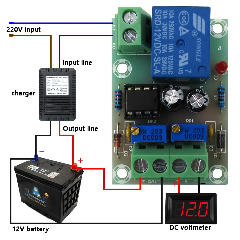 12V Intelligent Charger Power Control Automatic Charging Power Supply Accumulator Battery Control Board Electronics DIY KIT
12V Intelligent Charger Power Control Automatic Charging Power Supply Accumulator Battery Control Board Electronics DIY KIT