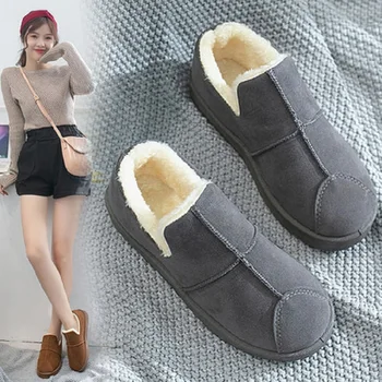 2019 winter new flat snow boots fashion plus velvet thick warm student cotton shoes thick bread shoes 
2019 winter new flat snow boots fashion plus velvet thick warm student cotton shoes thick bread shoes