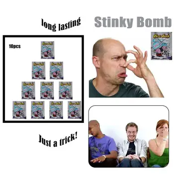 10 Pieces Smelly Fart Bomb Bag Fool Toy Novelty Prank Someone Stink Exploding Mini Practical Joke Adult Children For Fun Party
10 Pieces Smelly Fart Bomb Bag Fool Toy Novelty Prank Someone Stink Exploding Mini Practical Joke Adult Children For Fun Party