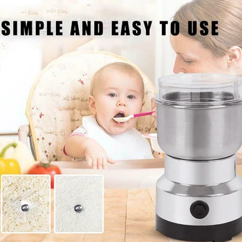 Electric Spices Nuts Coffee Bean Mills Cutter Grinder with Stainless Steel for Home Kitchen DTT88
Electric Spices Nuts Coffee Bean Mills Cutter Grinder with Stainless Steel for Home Kitchen DTT88