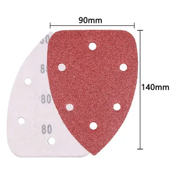 80PCS Sanding Pads Discs Hook & Loop Triangle Sandpapers 140*90 Mm 40-400 Grit For Sanding Wood Plastic Metal Sandpapers
80PCS Sanding Pads Discs Hook & Loop Triangle Sandpapers 140*90 Mm 40-400 Grit For Sanding Wood Plastic Metal Sandpapers