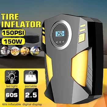 Portable 150PSI Car Tire Inflator Digital Screen Air Compressor Pump with LED Light DC12V Pump for Car Motorcycle
Portable 150PSI Car Tire Inflator Digital Screen Air Compressor Pump with LED Light DC12V Pump for Car Motorcycle