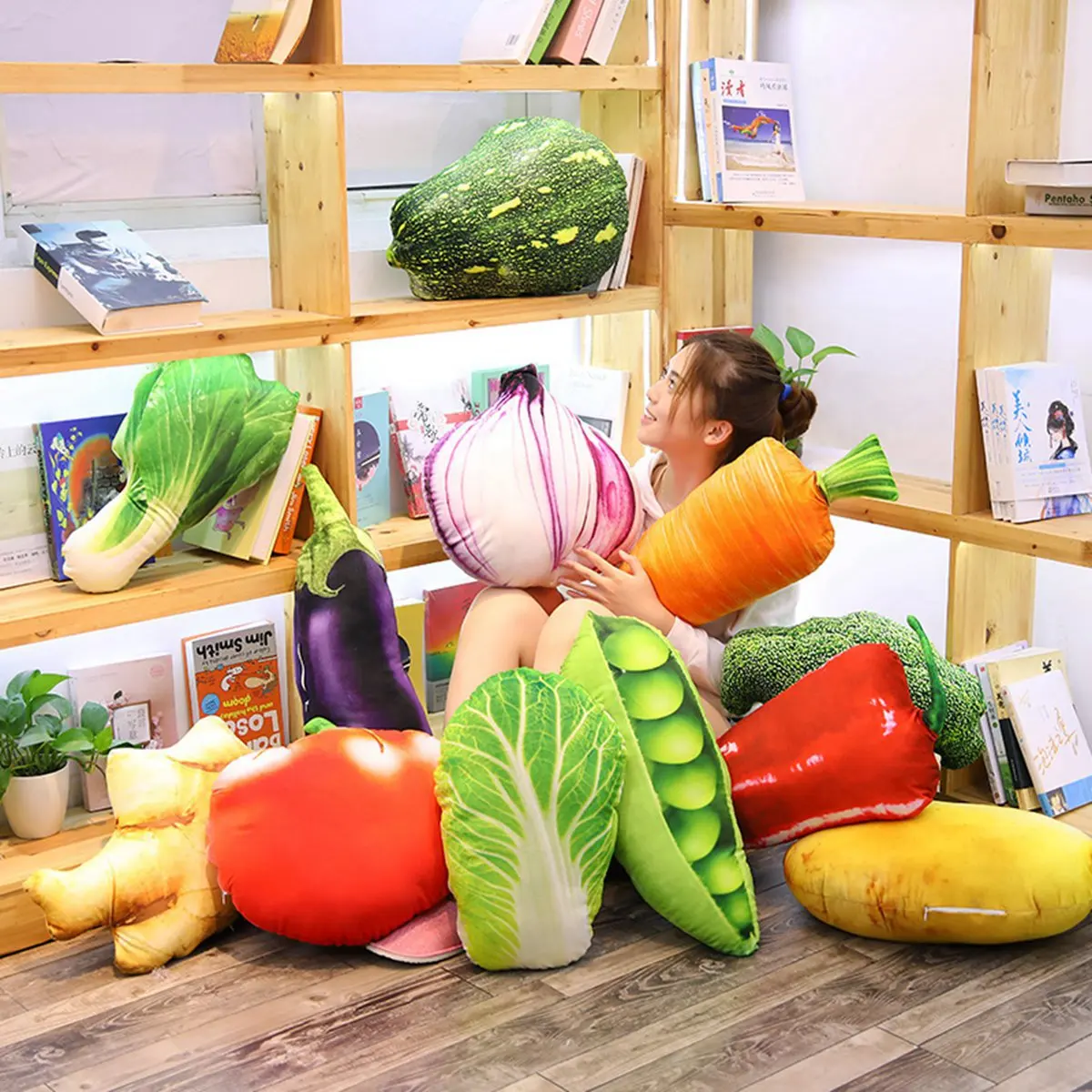 Creative Model Strawberry Durian Pineapple & Vegetable Fruit Pillow Cushion Office Nap Lying Pillow Decoration Props
Creative Model Strawberry Durian Pineapple & Vegetable Fruit Pillow Cushion Office Nap Lying Pillow Decoration Props