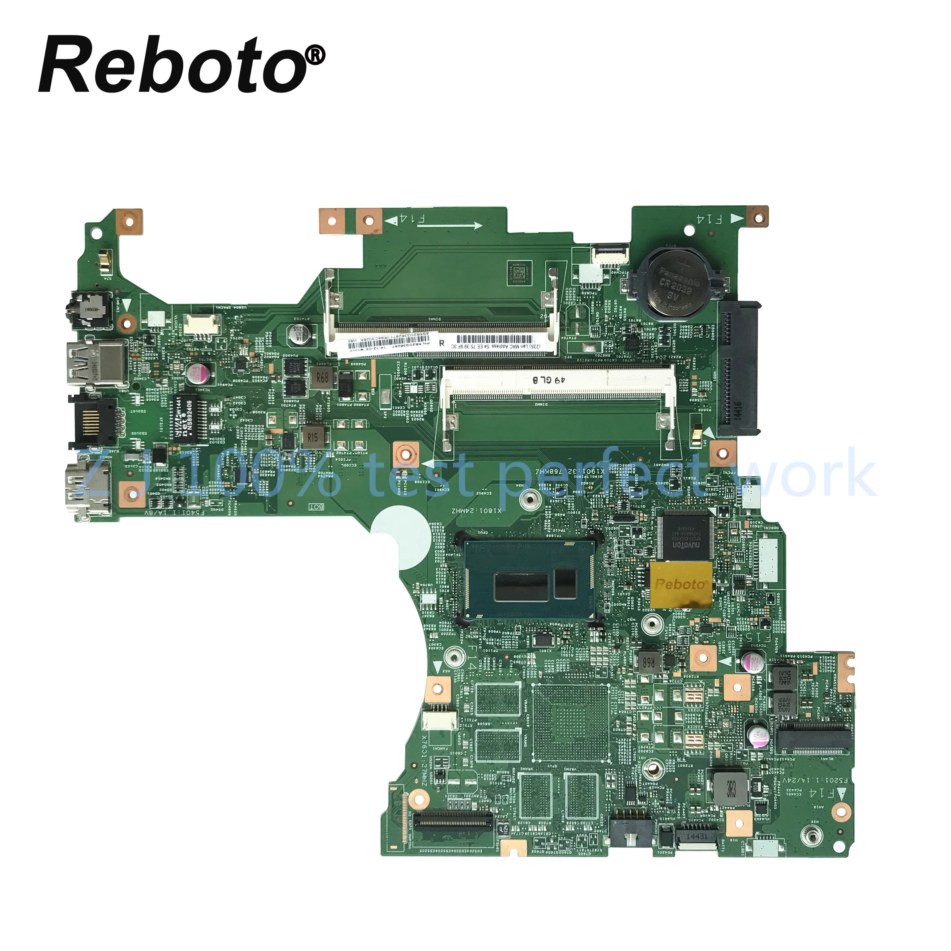 Для Lenovo Flex2-14 Материнская плата ноутбука с SR1EN i3-4030u CPU 13281-1 448.00X01.0011 FRU 5B20G36287 MB 100%