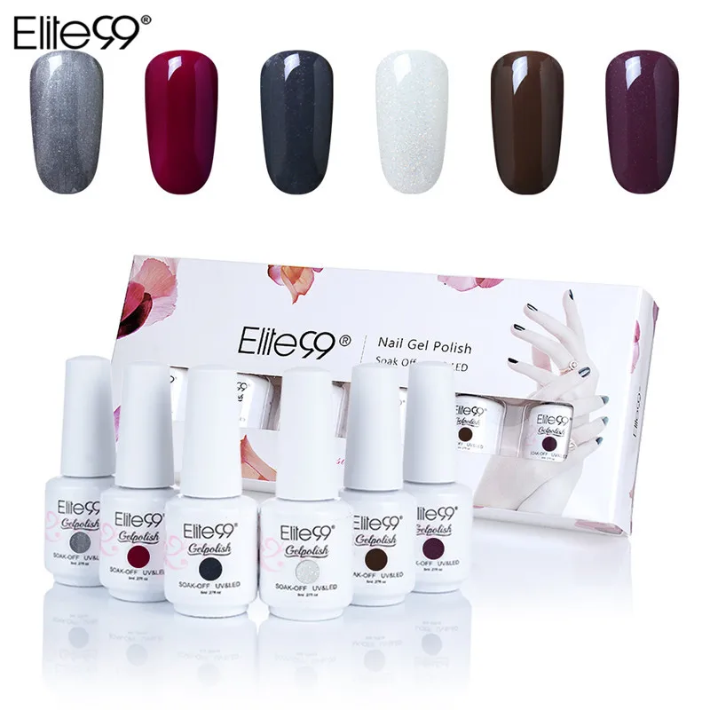 Elite99 Semi-Permanent Enamel Gel Nail Kit 6pcs Color Gel Coat Pure Nail Lacquer Soak Off Top Coat Base Coat UV LED Manicure
Elite99 Semi-Permanent Enamel Gel Nail Kit 6pcs Color Gel Coat Pure Nail Lacquer Soak Off Top Coat Base Coat UV LED Manicure