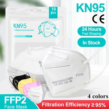 10-200pcs Mask FFP2 KN95 Mouth Mask 5 Layers Anti-droplets Protective KN95 Face Masks Reusable Filter ffp2mask CE Mascarillas
10-200pcs Mask FFP2 KN95 Mouth Mask 5 Layers Anti-droplets Protective KN95 Face Masks Reusable Filter ffp2mask CE Mascarillas