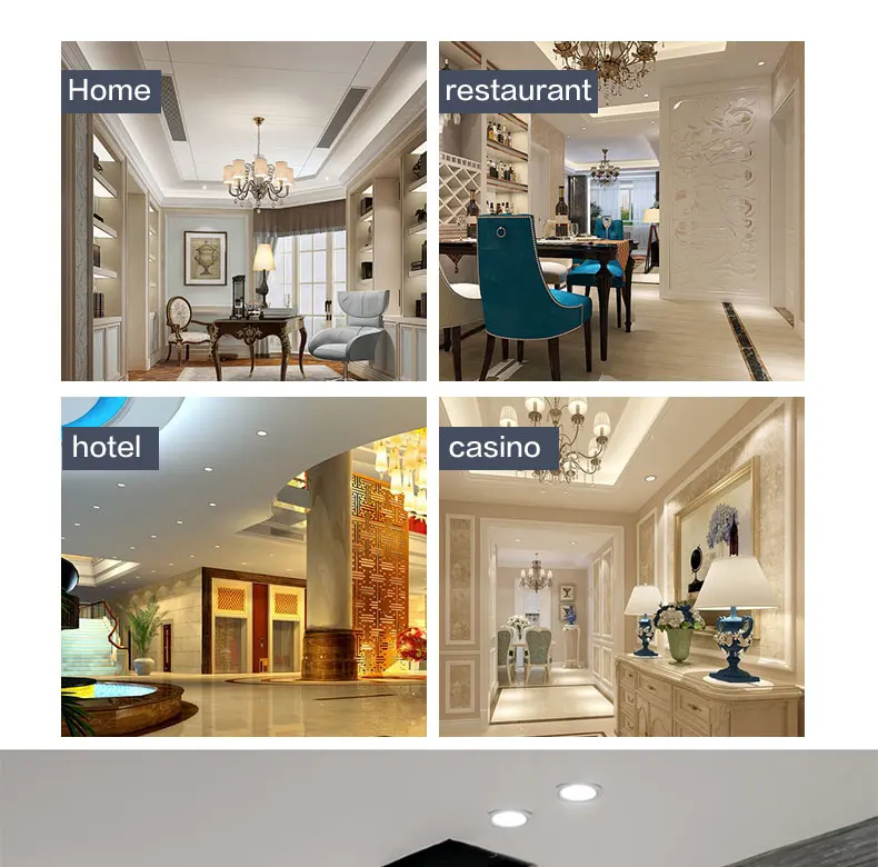 10PCS/lot LED Downlight 7W 9W 12W 15W 18W AC 220V Round Recessed Warm Cold White LED Ceiling Spot Light Down Light For Bathroom