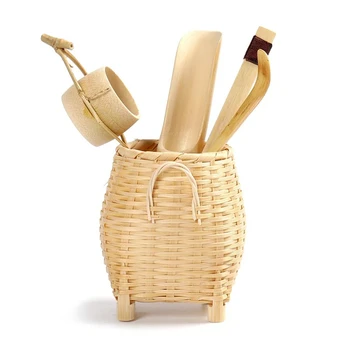 Tea set storage basket handmade primary color bamboo woven simple Chinese style tea set living room interior decoration articles
Tea set storage basket handmade primary color bamboo woven simple Chinese style tea set living room interior decoration articles