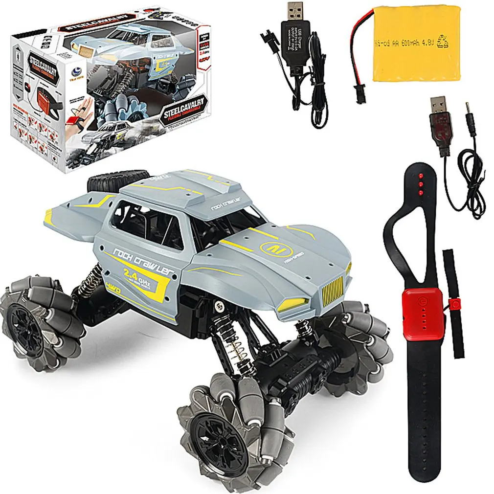 1:16 2.4GHz 4WD Double Side RC Stunt Car Watch Control Gesture Sensor Deformable Electric Cars All-Terrain Car for Kids
1:16 2.4GHz 4WD Double Side RC Stunt Car Watch Control Gesture Sensor Deformable Electric Cars All-Terrain Car for Kids