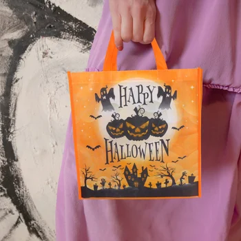 6 PCS Halloween Non-woven Cloth Gift Bags Portable Candy Totes Gift Pouches(Orange) 
6 PCS Halloween Non-woven Cloth Gift Bags Portable Candy Totes Gift Pouches(Orange)