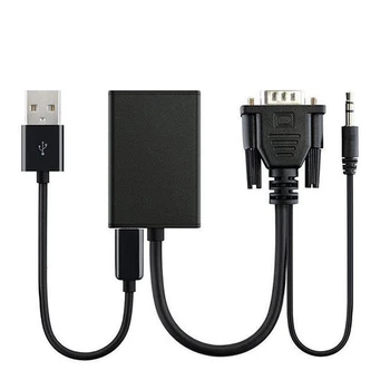 1set VGA To HDMI Converter 1080P HD 4K Adapter Analog Video Signal Input With Audio Cable Play For HDTV PC Laptop TV
1set VGA To HDMI Converter 1080P HD 4K Adapter Analog Video Signal Input With Audio Cable Play For HDTV PC Laptop TV