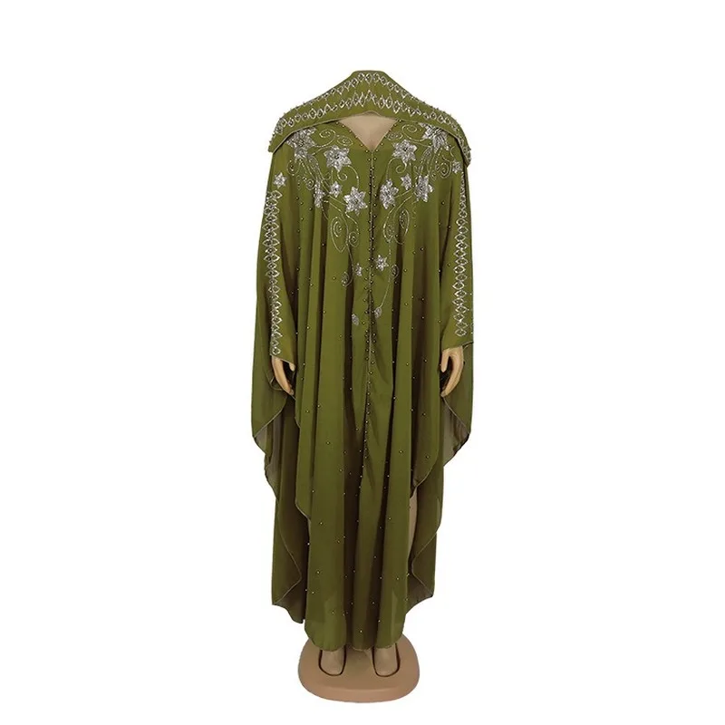 2020 Spring and Autumn New European and American Style Dress Robe Pearl Chiffon Heavy Work Hot Drilling Gun Bead Dress Female
2020 Spring and Autumn New European and American Style Dress Robe Pearl Chiffon Heavy Work Hot Drilling Gun Bead Dress Female