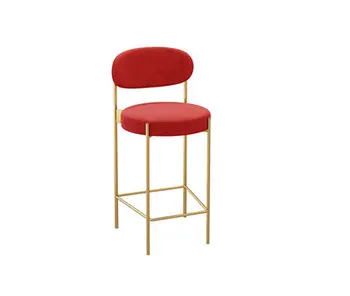 Tea shop bar chair Nordic home high chair net red gold casual bar bench
Tea shop bar chair Nordic home high chair net red gold casual bar bench