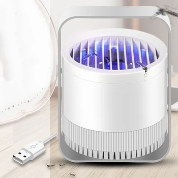 LED Ultraviolet Light USB Mosquito Killer Light Office Home Repellent Photocatalyst Bug Zapper Insect Silent Anti Trap Fly