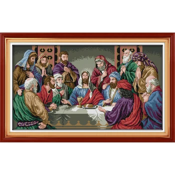 Everlasting Love The Last Supper Ecological Cotton Chibese Cross Stitch 11 14CT Stamped DIY Christmas Decorations For Home Gift
Everlasting Love The Last Supper Ecological Cotton Chibese Cross Stitch 11 14CT Stamped DIY Christmas Decorations For Home Gift