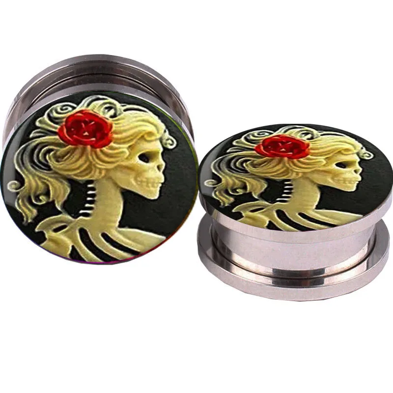 JunlowPY Surgical Steel Ear Gauges Double Flared Ear Tunnels and Plugs Earrings Stretcher Screw Gauges kit body piercing kit
JunlowPY Surgical Steel Ear Gauges Double Flared Ear Tunnels and Plugs Earrings Stretcher Screw Gauges kit body piercing kit
