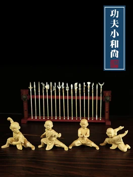 Boxwood Carved Handle Figure the Karate Kid Small Magebane Kung Fu Small Monk Home Decoration Chinese Ornaments
Boxwood Carved Handle Figure the Karate Kid Small Magebane Kung Fu Small Monk Home Decoration Chinese Ornaments