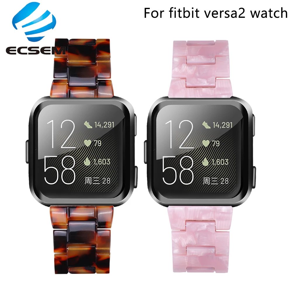 

wrist resin strap for fitbit versa 2 smart watch accessories band for versa2 wristband adjustable easy install strap