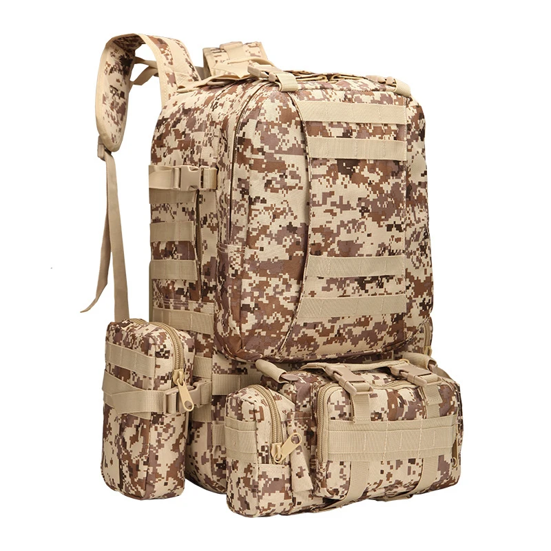 Outdoor Sport Military Backpack 55L Detachable Climbing Bags 800D Waterproof Hiking Rucksack Travel Trekking Army Tactical Bags
Outdoor Sport Military Backpack 55L Detachable Climbing Bags 800D Waterproof Hiking Rucksack Travel Trekking Army Tactical Bags