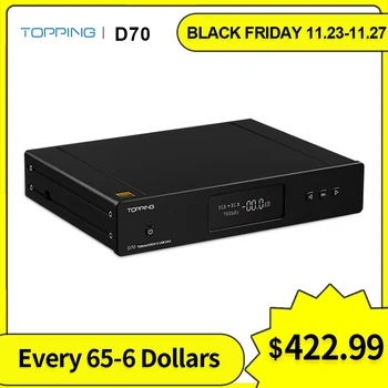TOPPING D70 DAC Bluetooth Headphone Amplifier Hifi USB DAC AK4497 Amp XMOS XU208 OPA1612 DSD512 Optical Coaxial input
TOPPING D70 DAC Bluetooth Headphone Amplifier Hifi USB DAC AK4497 Amp XMOS XU208 OPA1612 DSD512 Optical Coaxial input
