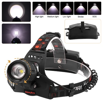 Waterproof XM-L2 5000lumens LED Focusing 5-Mode Power Bank Flashlight Cycling Hunting Camping Rechargeable 18650 Battery Torch
Waterproof XM-L2 5000lumens LED Focusing 5-Mode Power Bank Flashlight Cycling Hunting Camping Rechargeable 18650 Battery Torch