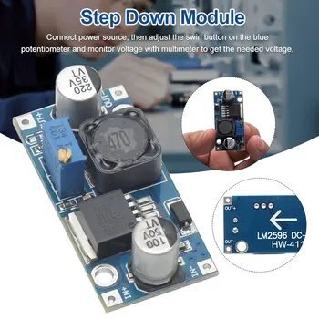 LM2596S Accessories DC Power Supply Electronic Voltage Regulator DIY Stabilizer Practical Step Down Module 3A Mini Portable
LM2596S Accessories DC Power Supply Electronic Voltage Regulator DIY Stabilizer Practical Step Down Module 3A Mini Portable