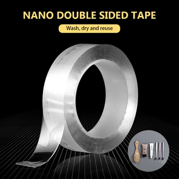 1M/2M/3M/5M Nano Magic Tape Double Sided Transparent for Cleanable Home Washable NoTrace Reusable Adhesive Universal Disks Glue
1M/2M/3M/5M Nano Magic Tape Double Sided Transparent for Cleanable Home Washable NoTrace Reusable Adhesive Universal Disks Glue