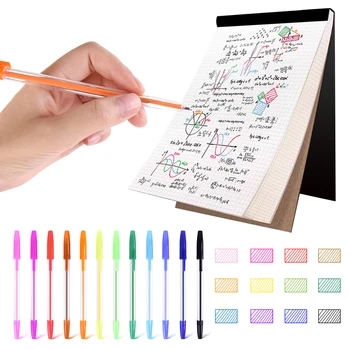 12 Colors Ballpoint Pens - Multicolored Ball Pen Bold Point 0.5mm Smooth Writing Perfect for Study Planner Take Notes Coloring
12 Colors Ballpoint Pens - Multicolored Ball Pen Bold Point 0.5mm Smooth Writing Perfect for Study Planner Take Notes Coloring