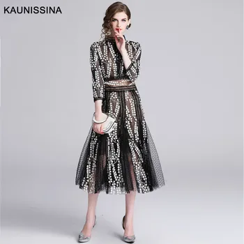 KAUNISSINA Vintage Embroidery Cocktail Dress High Neck 3/4 Sleeve Elegant Party Cocktail Dresses Ladies Homecoming Prom Vestidos
KAUNISSINA Vintage Embroidery Cocktail Dress High Neck 3/4 Sleeve Elegant Party Cocktail Dresses Ladies Homecoming Prom Vestidos