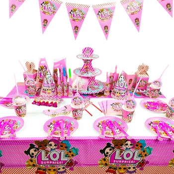 LOL Surprise Doll Decoration Toys Birthday Party Set Cartoon Anime Action Figure Model Family Party Tableware Toy Child Gift
LOL Surprise Doll Decoration Toys Birthday Party Set Cartoon Anime Action Figure Model Family Party Tableware Toy Child Gift