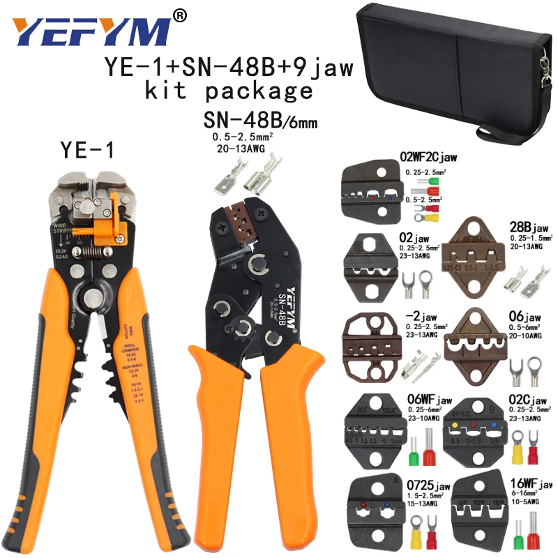 Crimping Pliers Tool Set Can Be Replaced With A Variety Of Specifications Crimp Jaw Terminals Kit Multifunctional Wire Stripping
Crimping Pliers Tool Set Can Be Replaced With A Variety Of Specifications Crimp Jaw Terminals Kit Multifunctional Wire Stripping