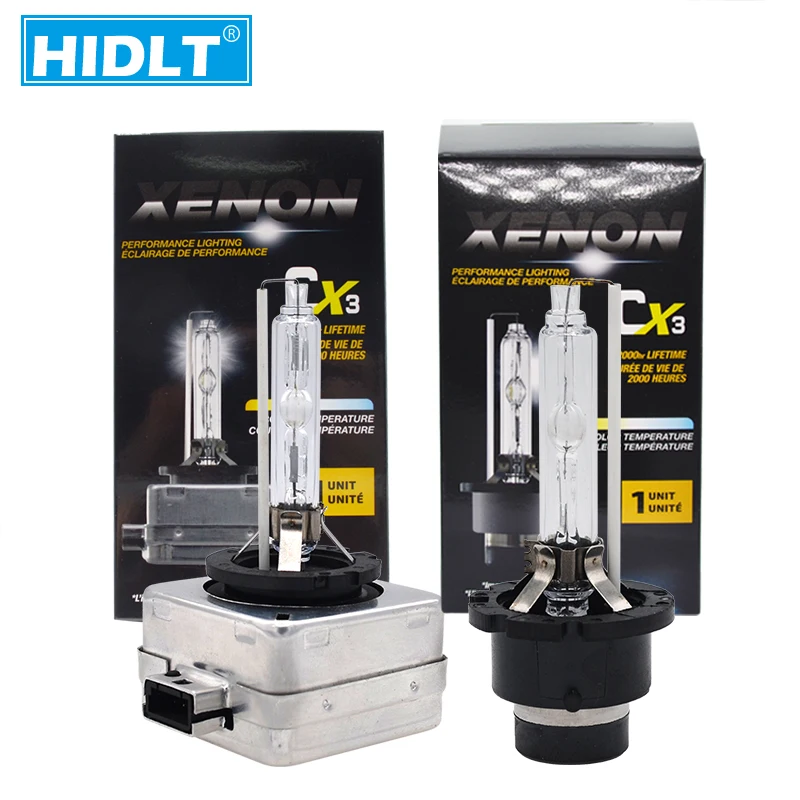 HIDLT 2 шт. D1S D2S D3S D4S 4300K 5000K 6000K 8000K HID лампы 35 Вт ксеноновая головсветильник лампа D1R D2R