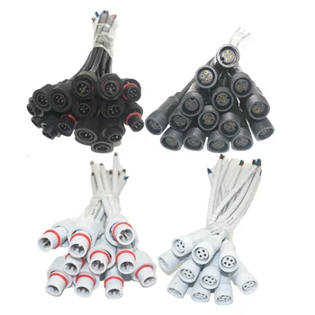 5pairs 4 Core 4pin Waterproof pigtail male to female 20cm long each male connector's diameter 13.5mm IP68 led connector plug
5pairs 4 Core 4pin Waterproof pigtail male to female 20cm long each male connector's diameter 13.5mm IP68 led connector plug