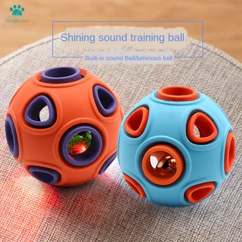 Pet dog rubber sound light safety rubber toy ball large and small dog pet training exercise chewy toys 
Pet dog rubber sound light safety rubber toy ball large and small dog pet training exercise chewy toys