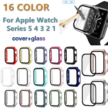 All-around Case Full Cover Shell+Tempered Flim Glass Screen Protector For Apple Watch Series 5 4 3 2 1 For iWatch 38/42/40/44mm 
All-around Case Full Cover Shell+Tempered Flim Glass Screen Protector For Apple Watch Series 5 4 3 2 1 For iWatch 38/42/40/44mm