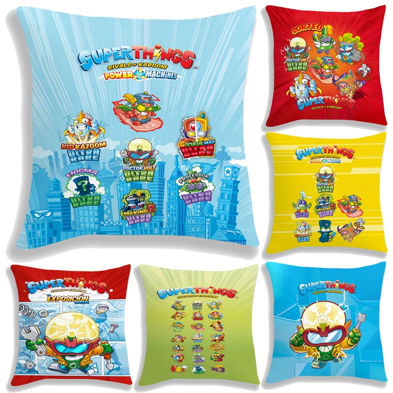 Детский чехол для подушки Superthings Power machine 45 см, мультяшный Аниме подарок для мальчиков и девочек Superzings 7 игрушек без вкладыша для подушки 
Детский чехол для подушки Superthings Power machine 45 см, мультяшный Аниме подарок для мальчиков и девочек Superzings 7 игрушек без вкладыша для подушки