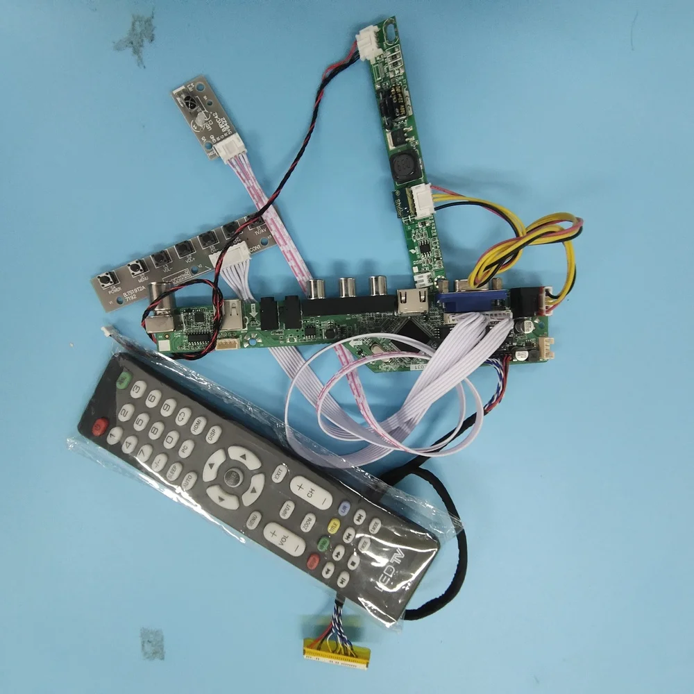 Комплект для LP133WX2-TLC5 30pin светодиодный LVDS DIY CVBS VGA HDMI-Совместимость Панель Экран
