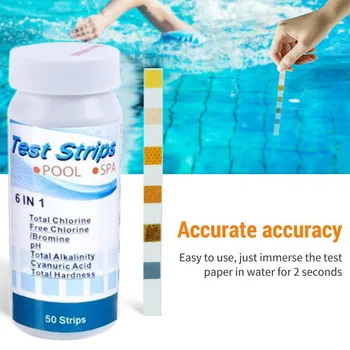 Wholesale Multifunctional 6-in-1 Swimming Pool Test Strips for Chlorine PH Alkalinity Water Hardness Testing 50 Pcs/set X85
Wholesale Multifunctional 6-in-1 Swimming Pool Test Strips for Chlorine PH Alkalinity Water Hardness Testing 50 Pcs/set X85