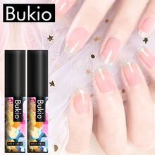 Bukio glitter arco-íris cor pura gel unha polonês conjunto uv semi permanente manicure 60 + cores embeber fora híbrido gel verniz arte do prego(China)