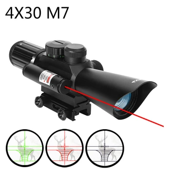 Hunting Optical Sight 4X30 M7 Red Laser Telescopic Sight Tactical Lighting Prism Sight Sniper Collimator scope reddot
Hunting Optical Sight 4X30 M7 Red Laser Telescopic Sight Tactical Lighting Prism Sight Sniper Collimator scope reddot