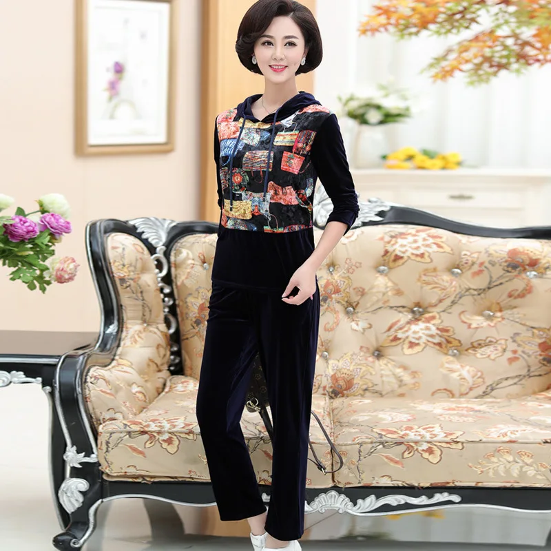 Spring And Autumn New Style Fashion Gold Velvet Set 2018 Middle-aged Hoodie + Pants Middle-aged Women Dress Elegant Two-Piece Se
Spring And Autumn New Style Fashion Gold Velvet Set 2018 Middle-aged Hoodie + Pants Middle-aged Women Dress Elegant Two-Piece Se