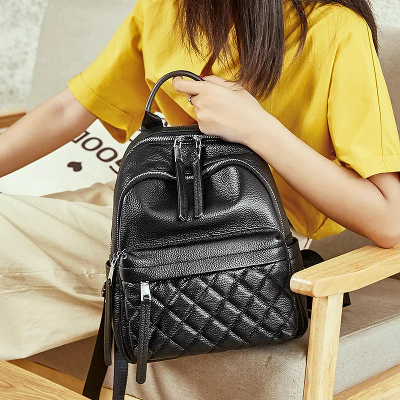 Diamond Layer Cowhide Both Shoulders Package Woman Genuine Leather Woman Package Leather Bag Travel
Diamond Layer Cowhide Both Shoulders Package Woman Genuine Leather Woman Package Leather Bag Travel