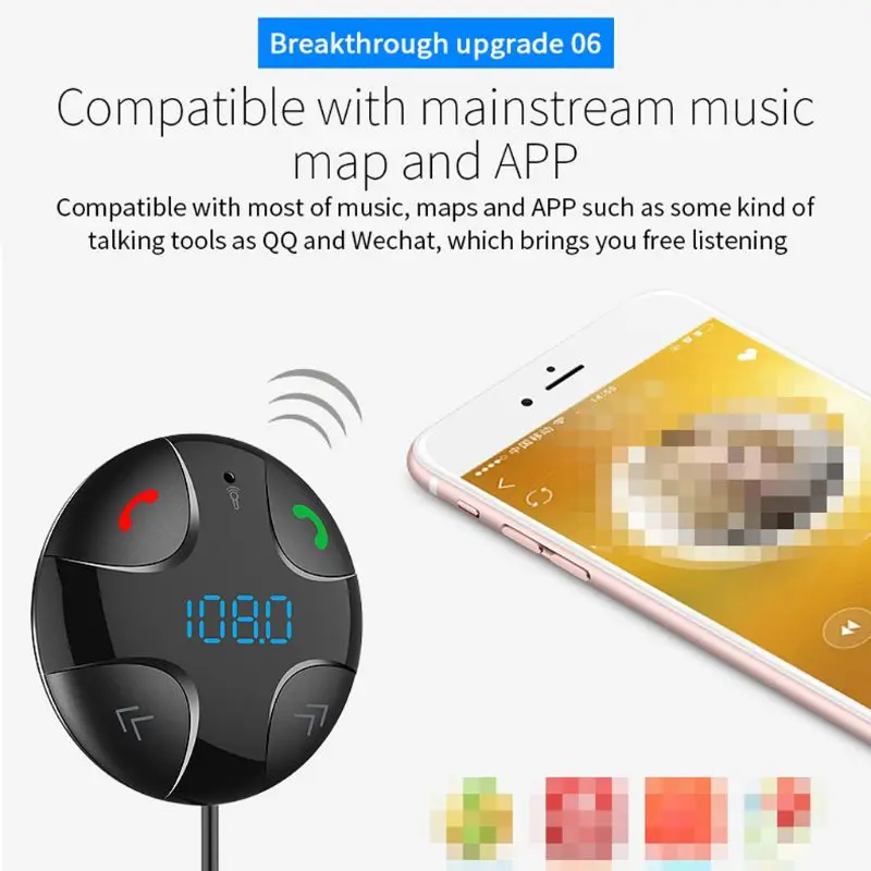 12V-24V 12V-24V Bluetooth 4.2 Handsfree Wireless Car FM Transmitter Micro SD/TF Card MP3 Player & Dual USB Charger Kit
12V-24V 12V-24V Bluetooth 4.2 Handsfree Wireless Car FM Transmitter Micro SD/TF Card MP3 Player & Dual USB Charger Kit