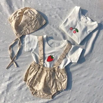 Newborn Baby Girls Clothes Navy Summer Strawberry Toddler Baby Clothes Set T-shirt + Romper 2Pcs Infant Baby Clothing Set Outfit
Newborn Baby Girls Clothes Navy Summer Strawberry Toddler Baby Clothes Set T-shirt + Romper 2Pcs Infant Baby Clothing Set Outfit