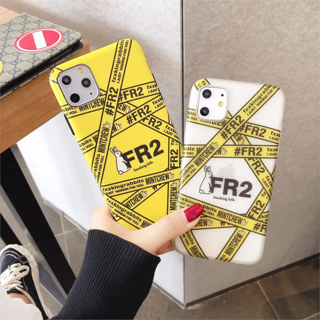 Luxury brand FXXKING RABBITS Label tape FR2 phone case for iphone 11promax 6 6s 7 8plus cover for iphonexr x xs max
Luxury brand FXXKING RABBITS Label tape FR2 phone case for iphone 11promax 6 6s 7 8plus cover for iphonexr x xs max