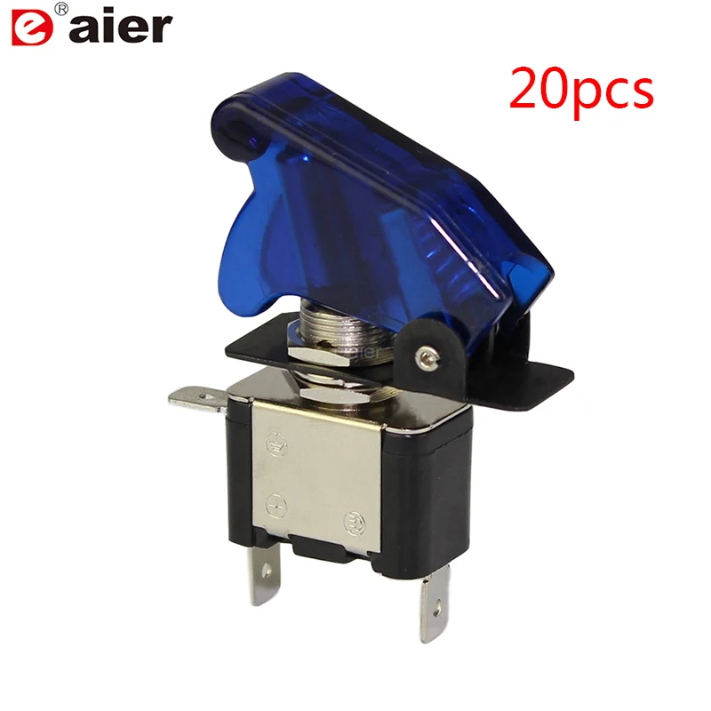 20PCS 12V Illuminated LED Toggle Switch SPST with Safety Aircraft Missile Style Flip Up Cover Guard for Auto Car Boat Truck
20PCS 12V Illuminated LED Toggle Switch SPST with Safety Aircraft Missile Style Flip Up Cover Guard for Auto Car Boat Truck